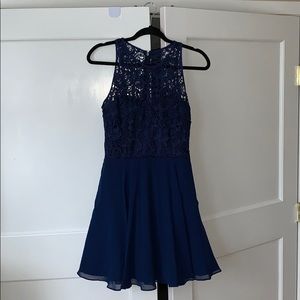 Blue Aidan Mattox dress